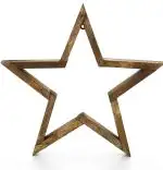 Raft de perete star din lemn seria wood,Homs,40x40x6 cm,700207