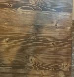 Masa bucatarie  lemn,Solid Wood, natural-negru,140x60x75 cm, SW30016