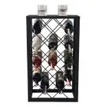 Resigilat:Stand sticle vin din metal, Homs Bar, 68 x 40 x 22 cm