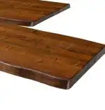 Set Masa woodenL-lemn cu 4 Scaune Bucatarie,  serie 620-Nuc/negru,140x80 cm, 30451