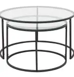 Set masuta de cafea sticla,Seria 710,Homs, 2 buc,0025