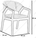 Scaun living tapitat,fag,Seria Special AST-650,Homs,60015