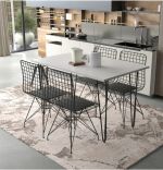 Masa pentru bucatarie, Bety Homs 60 x 104 cm, nuc/negru,40058