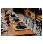 Masa wooden Dining Homs,lemn, seria A-620,natur/negru 180 x 80 cm,30452