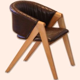 Scaun living tapitat,fag,Seria Special AST-650,Homs,60001,maro