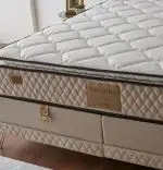 Baza de pat cu tablie si saltea Native Homs 140× 190 cm