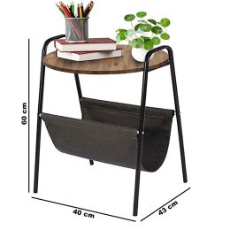 Masuta de cafea cu spatiu depozitare Moni Homs 40 x 60 x 43 cm
