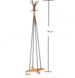 Cuier tip pom lemn metal 160 cm Three Homs,natur