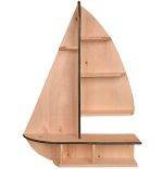 Raft de perete Sailor Homs 72 X 52 X 18, lemn stratificat nuc