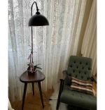 Masuta cu lampadar Decora Homs, negru,Seria lx, 40004