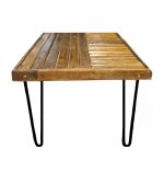 Masuta de cafea lemn simetal,Homs, seria myz,80 x 50 x 43 cm,10222