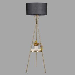 Lampadar cu masuta gri-auriu Homs,seria lx, 160 cm,40013