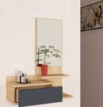 Resigilat:Corp suspendat cu oglinda pentru hol, Rose Homs, 60 x 90 x 31.3 cm, stejar/gri