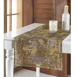 Față de masă napron,textil homs  bej,140x40 cm,50006