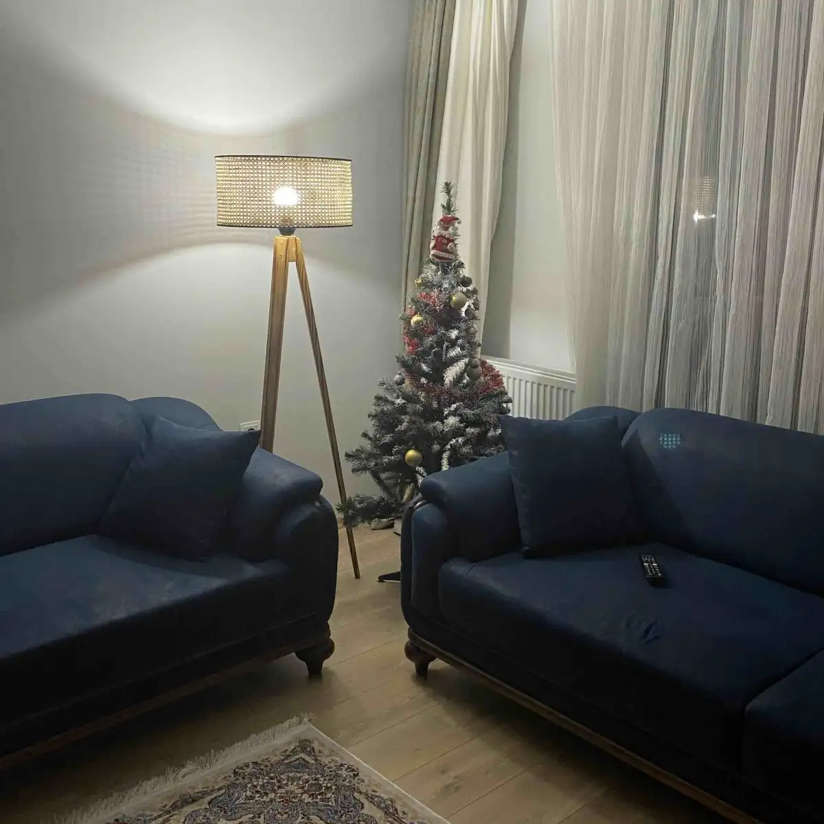 Lampadar corp lemn  textil,nuc- bej, Homs, 153 cm,40006