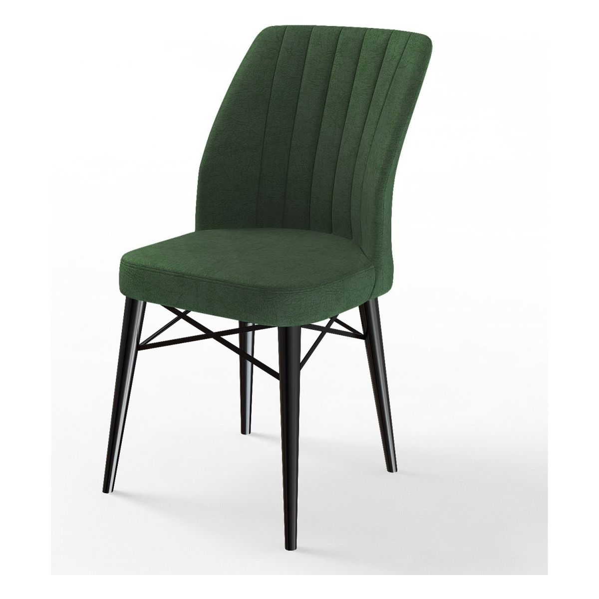 Set masa extensibila cu 6 scaune tapitate Homs cargold 250-30050 negru-caramida,170 x 80 cm
