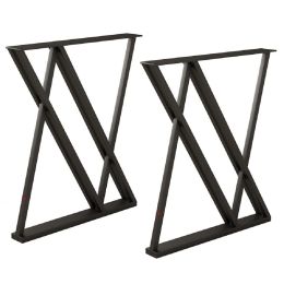 Set picioare masa metal, Homs , Negru,55X72 cm,30682