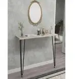 Consola  alb-negru,seria A-630, homs,70x18x85 cm ,40042