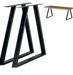 Set picioare masa metal, Homs , Negru 42x70 cm,w0055