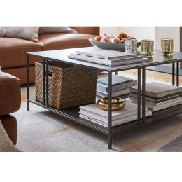 Masa de cafea Deco Homs,seria D-710,80 x 80x 40 cm, negru,0015