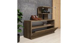 Resigilat:Dulap pentru pantofi, Airy Homs, maron, 100 x 81 x 29.6 cm, PAL