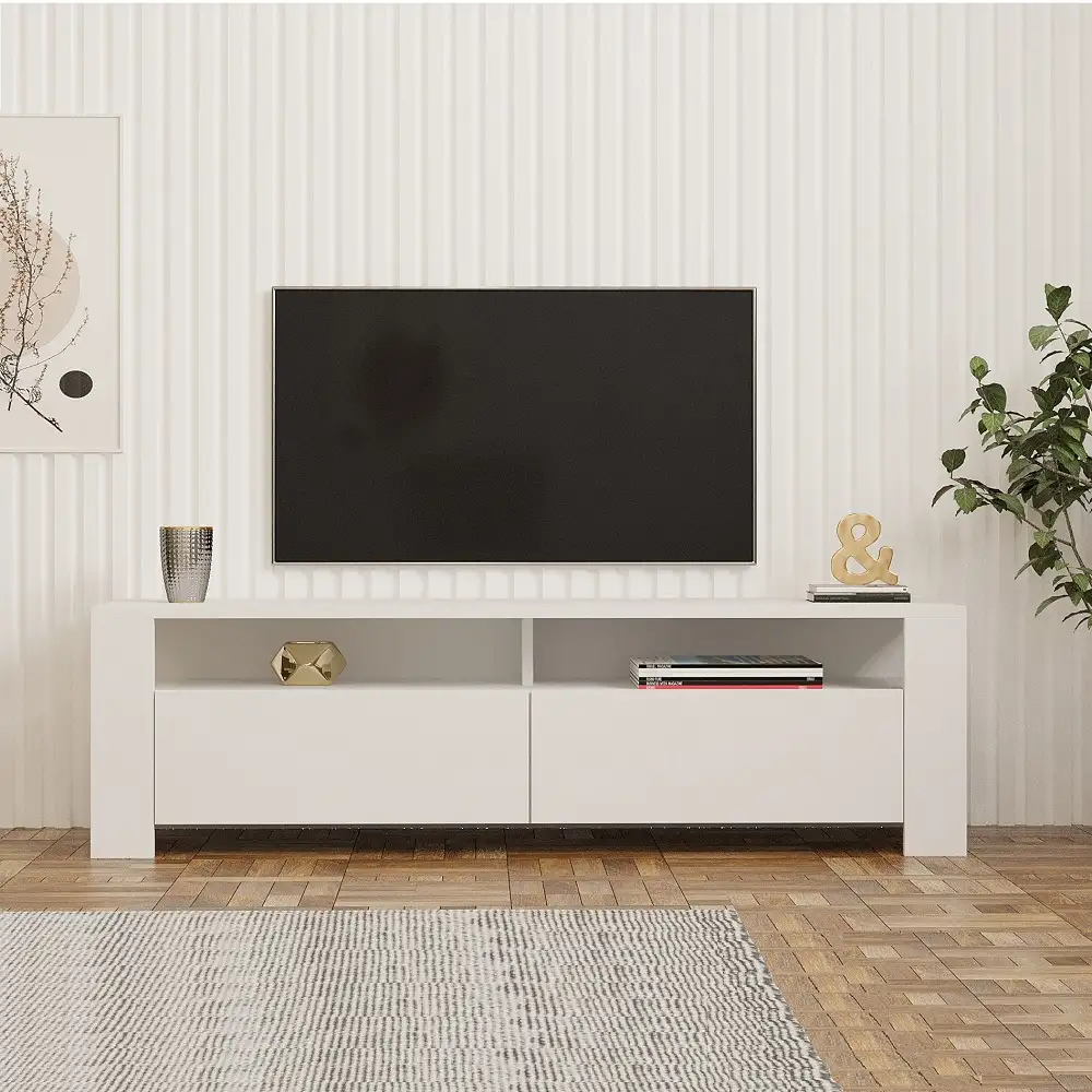 Comoda Televizor Combe Culoare Alb 140 Cm