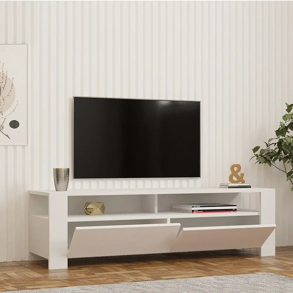Comoda televizor Combe culoare alb 140 cm