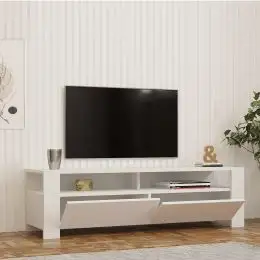 Comoda televizor Combe culoare alb 140 cm