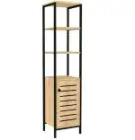 Dulap baie Gala,culoare nuc si negru,162 cm