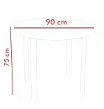 Masa bucatarie Onita rotund culoare nuc,R 90cm
