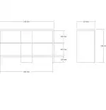 Pantofar din pal, Anyka Homs DPMI002, antracit,93 cm