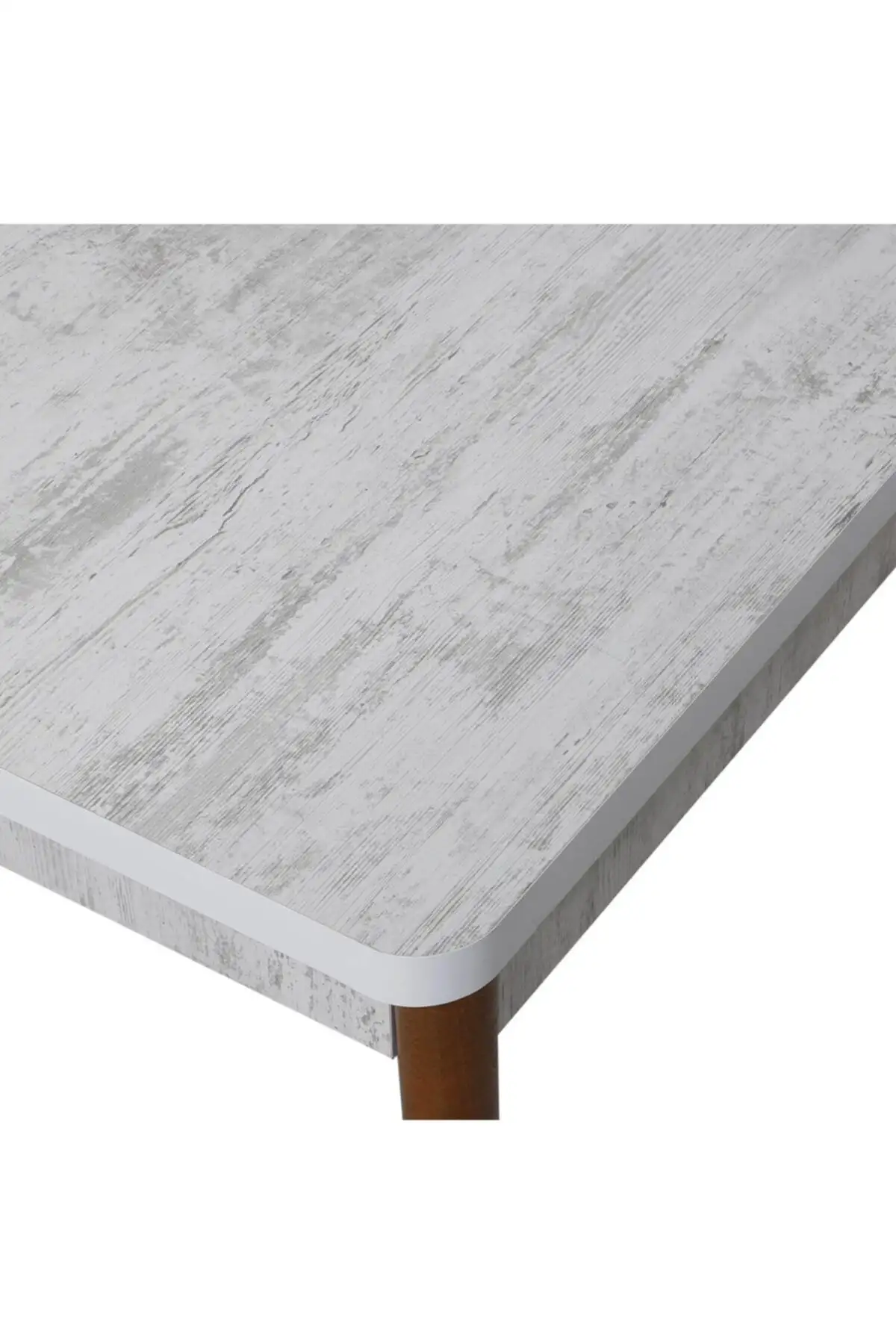 Masa bucaterie Brigitte,culoare bej si nuc, 120 cm