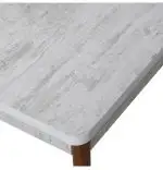 Masa bucaterie Brigitte,culoare bej si nuc, 120 cm