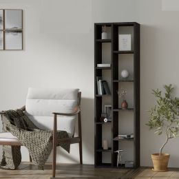 Biblioteca modern Tomy  culoare antracit 150 cm