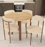 Set masa Onita rotund cu 4 scaune  90 cm