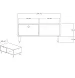 Masuta cafea Nando cu sertar ,pentru living,culoare nuc 100 cm