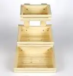 Organize pentru bucatarie, depozitare din lemn, culoare stejar,45 cm