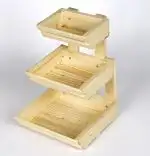 Organize pentru bucatarie, depozitare din lemn, culoare stejar,45 cm