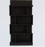 Biblioteca Alecia culoare antracit,160 cm