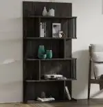 Biblioteca Alecia culoare antracit,160 cm