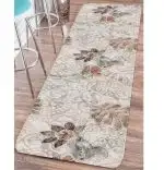 Covor de bucatarie Otto, model flor, 80 cm