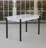 Masa bucatarie Bella negru marmorat, 120 cm