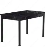 Masa bucatarie Bella negru marmorat, 120 cm