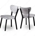 Set masa extensibila cu 6 scaune tapitate Rosia, sticla,170 cm