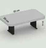 Masuta laterala, Verla Homs, negru, reglabil, 25041