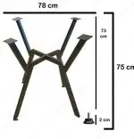 Picior masa rotunda Agatha, picior de masă din metal, 78 cm