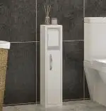 Stand suport toaleta, Style Homs, alb, 70 cm