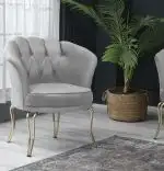 Set canapea Viena 2+1+1Homs textil gri-auriu,30703