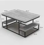 Masuta de cafea,Emelda,nuc,seria 440, Homs,25075