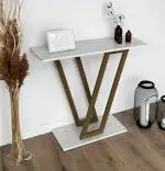 Consola in stil industrial alb 110X80X30 cm